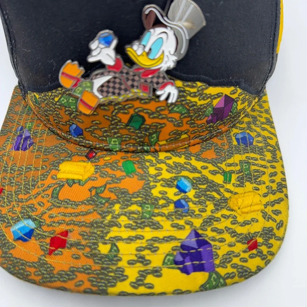 Mr. Kasi Snapback Hat Mens OSFA Scrooge McDuck Enamel Pin Money Time To Win Cap